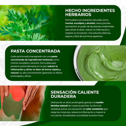 Alivio Instantáneo para el Dolor de Rodilla | Parches Naturales x12 Unidades + ENVÍO GRATIS